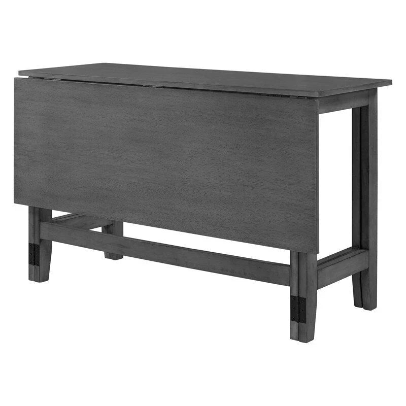 Mesa de comedor extensible con ala abatible para 4 personas