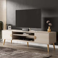 Mueble de TV de 70,9 pulgadas con 2 puertas y estante central